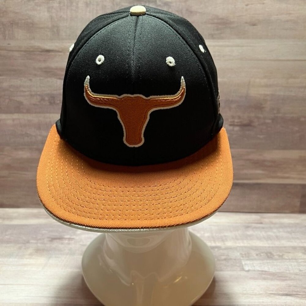 The Game Texas Longhorns Snapback Hat Size Small Embroidered Logo Black Orange